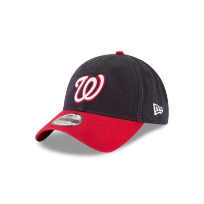 Blue Washington Nationals Hat - New Era MLB Core Classic Alt 9TWENTY Adjustable Caps USA9316870